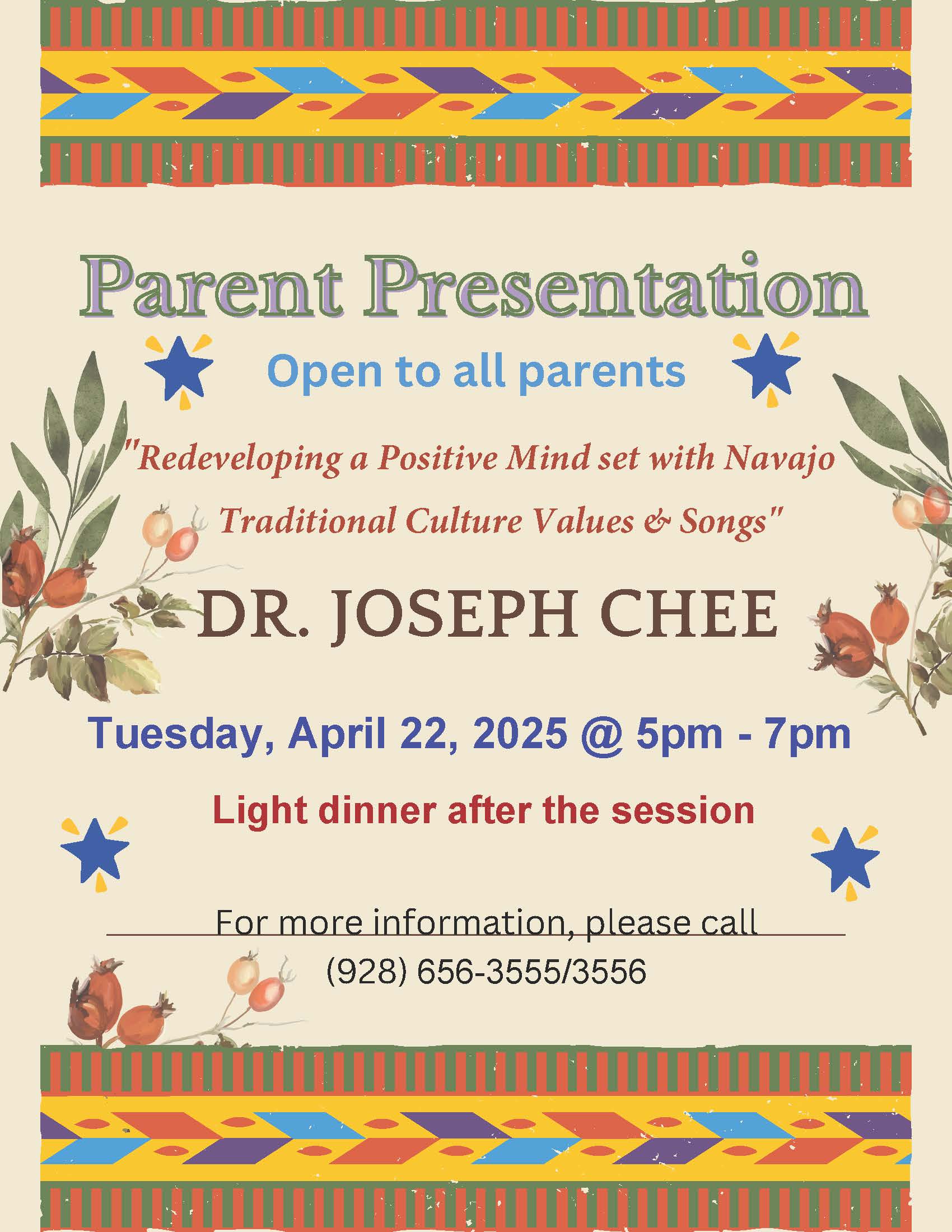 Culture Night w/Dr. Joseph Chee