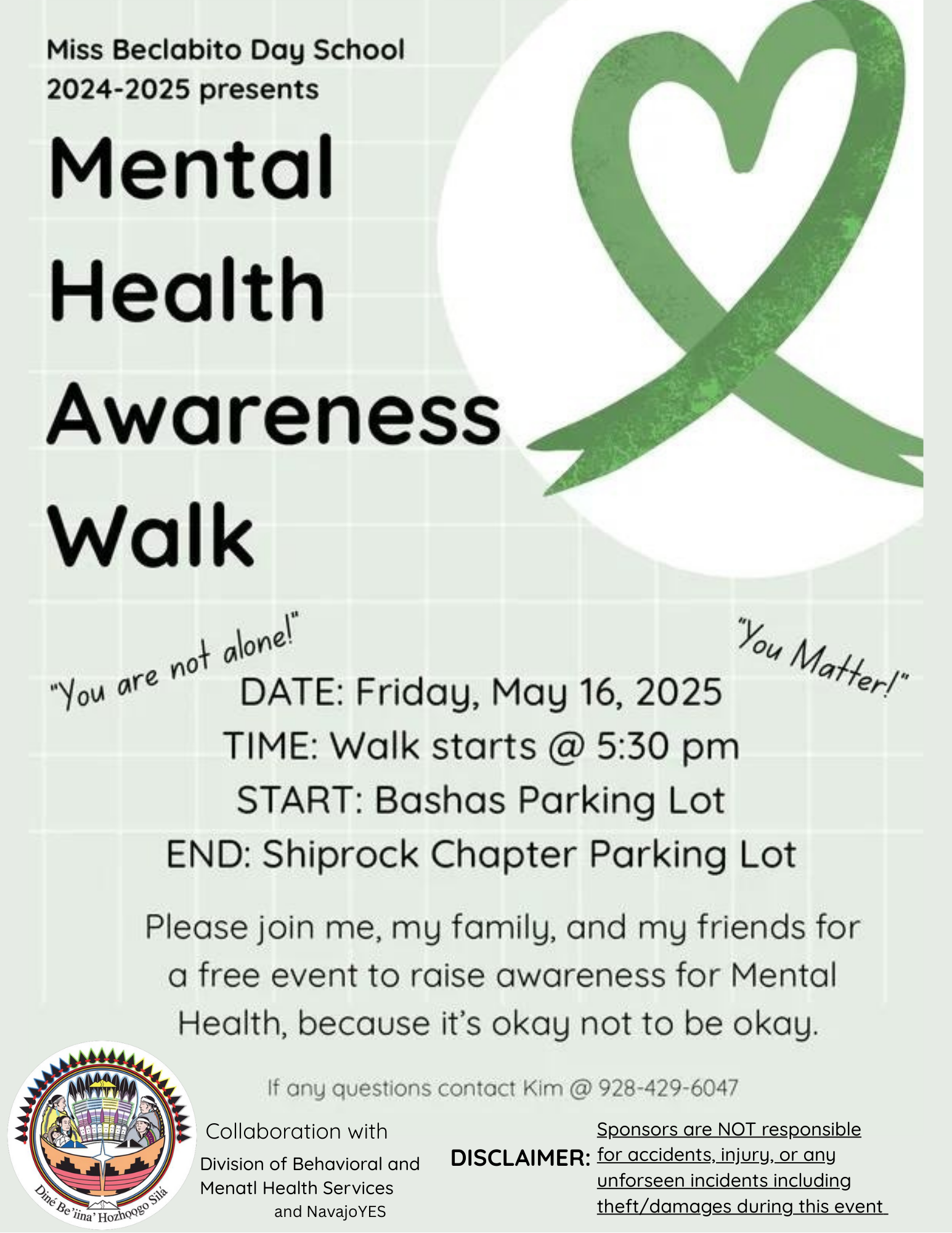 Mental Health Awareness Walk May 16, 2025