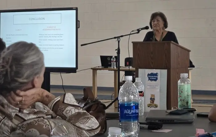 Dr. Rena Yazzie, Education Program Administrator, opened the orientation with a warm welcome.