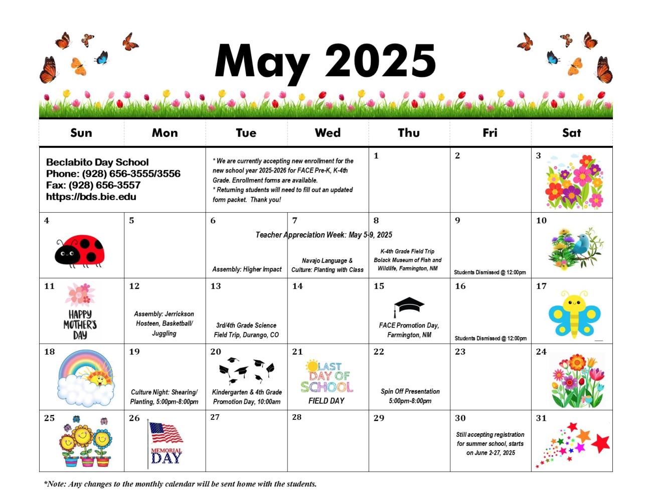 May 2025 Calendar