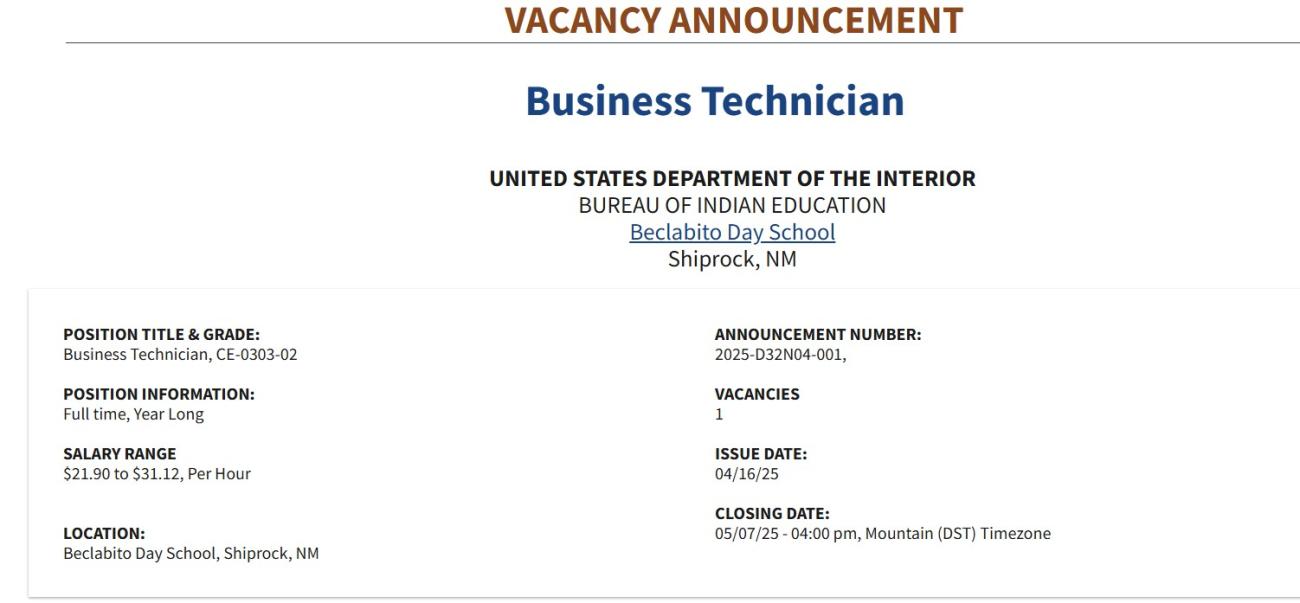 Business Technician